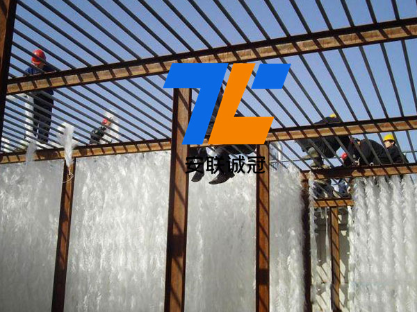 市政污水簾式生物掛膜填料施工現場案例